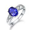 Sace Gems Anillo clásico de circón de aleación de cobre, joyería para mujer, regalo de fiesta de promesa de boda abierto