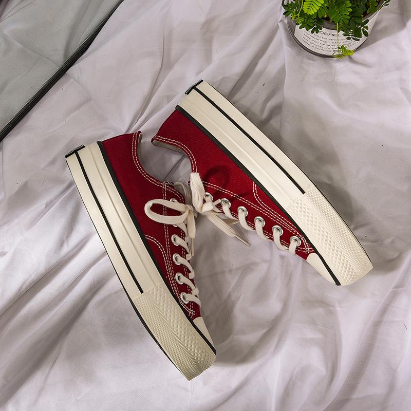 Platform canvas shoes female student Harajuku versatile board shoes 5615