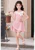 Girls' 2026 Summer Bow Dress: Sleeveless, Fashionable, Elegant Skirt