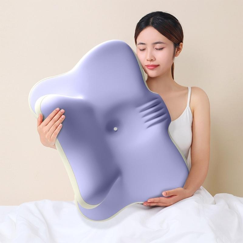 Multifunctional Cervical PillowfFor Side Sleepers Comfortable Memory Foam Pad Ideal for Home Office Travel