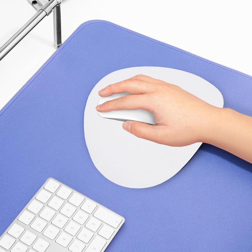 PU Leather Mouse Pad with Anti Slip Rubber Base Washable Water Proof Laptop Computer Mouse Mat