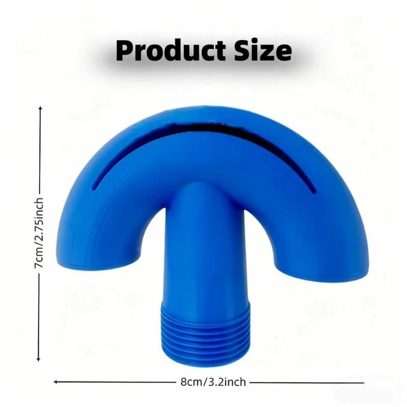 Swimming Pool Waterfall Nozzle, Compacts 3/4Inch Fountains Sprayer for Backyard Pool Wall Return Jet Water Feature Decor