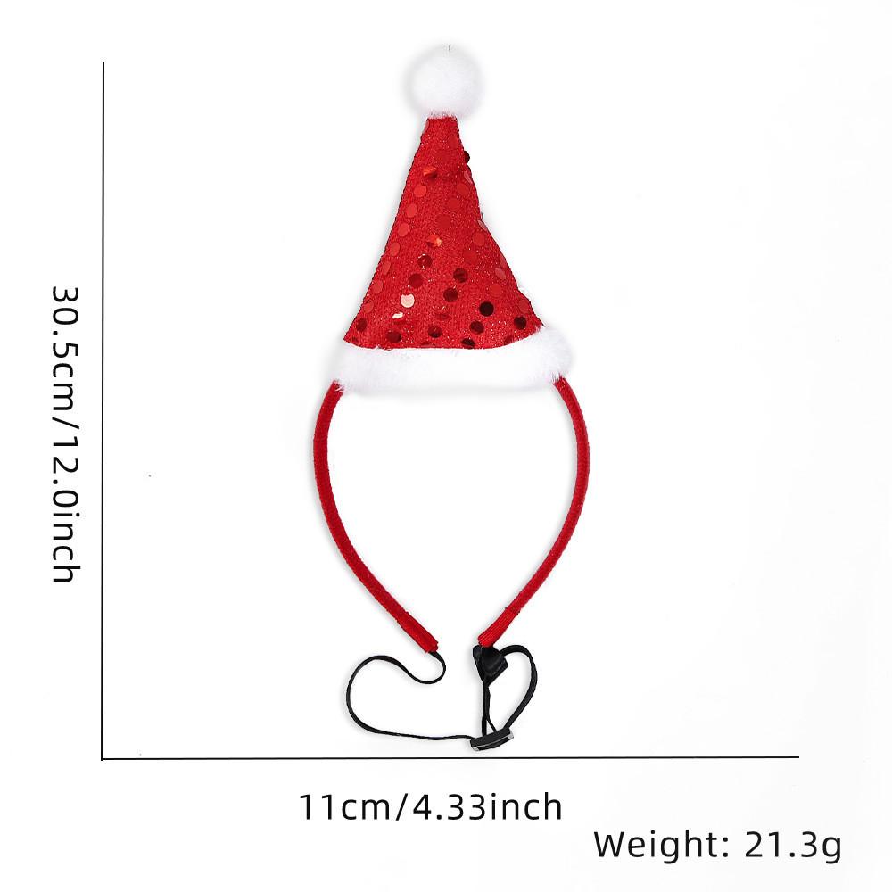 Чарівна різдвяна колекція пов'язок на голову для домашніх тварин з яскравими святковими кольорами для собак