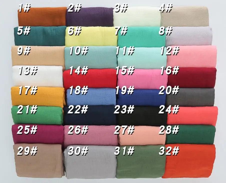 90x180cm Solid Colors Cotton Linen Large Scarf Black White Beige Red Blue Pink Purple Green Yellow Orange Scarves