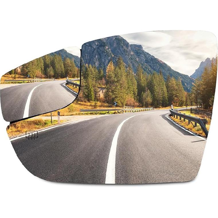 SCITOO Driver Side Mirror Glass For 2003-2007 For Cadillac Escalade, For Chevy Avalanche, Silverado Suburban Tahoe, For GMC Sierra Yukon Left Heat