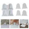4 Cavities Ghostly Candle Molds for Candle Soap Home Decoration Multipurpose Ghostly Silicone Mould For Epoxy Resin