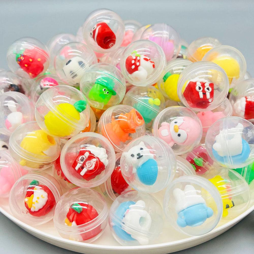 Non-Toxic Mini Transparent Globule Blind Box Twist Egg Cute Little Cartoon Pen Holder Capsule Toy Blind Box Fun & Festive Holiday Gift