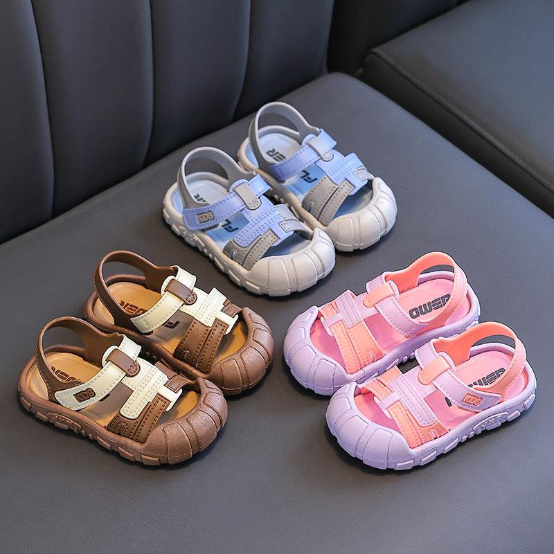 Children's Sandals Summer New Fashion Big Kids Beach Shoes Girls Korean Style Soft Sole Children's Shoes Trendy