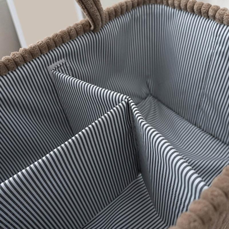Multipurpose Fabric Storage Basket For Toy Clothes Books Multi-Compartment Organizer Modern Home Decoration