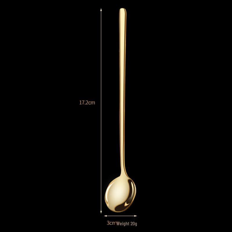 Wutuo 304 Stainless Steel Gold Coffee Spoon