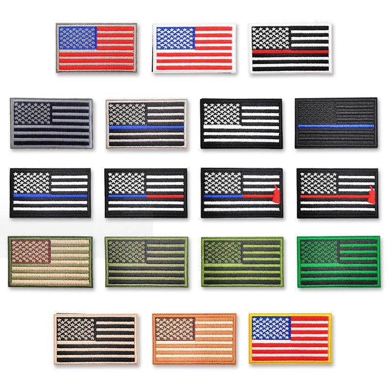 American Flag Velcro Embroidered Patch for Clothing, Backpacks, or Accessories