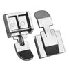 Wide Left & Right Zipper Presser Foot For Low Shank Snap On Domestic Singer Brother Babylock Janome Sewing Machine Accessories