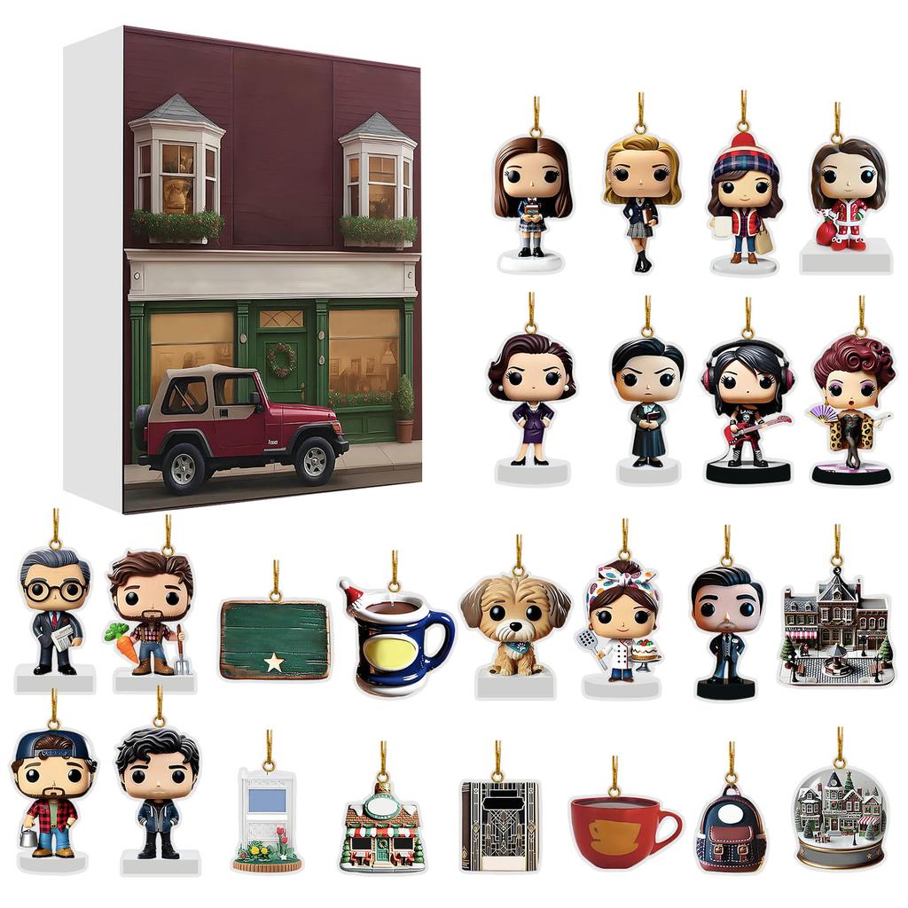 Adventní kalendář obsahuje 24 dárků, adventní kalendář pro panenky s roztomilými figurkami, odpočítávací kalendář s hračkami s překvapením, sběratelské figurky dárek pro děti