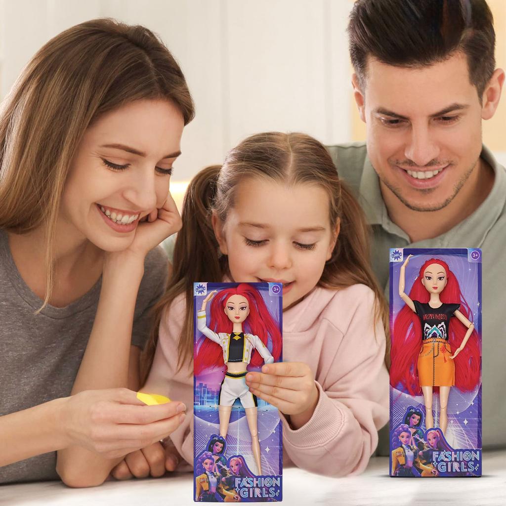 Fashionable Plastic Doll Figures Collection With Unique Stylish Outfits And Colorful Hairstyles Perfect Gift For Kids To And Creat