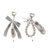 Ballet Shoe Keychain Featuring Lace Bowknot And Pearls Detail For Fashion Forward Individuals And Dance Fan