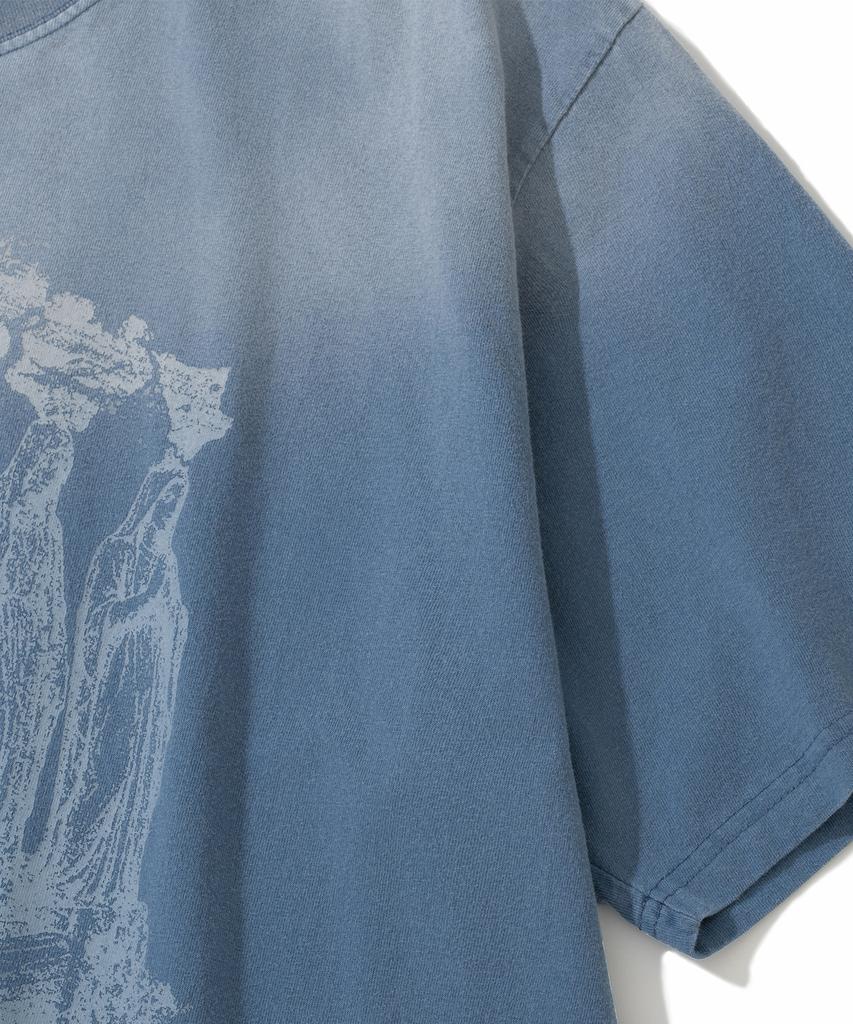NOT4NERD 4 Effigy Bleach Washed T-Shirts - Blue