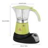 300ml/6 Cups 480W Electric Moka Pot Detachable Kitchen Stovetop Coffee Maker Green