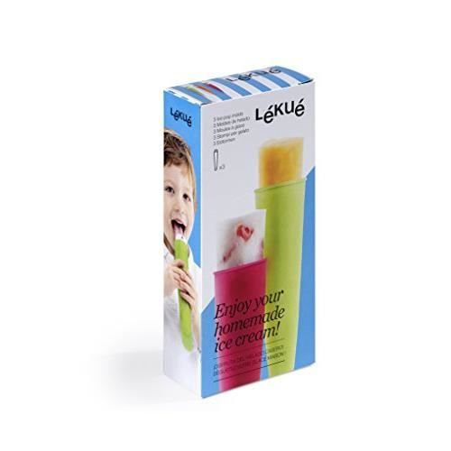 Moule à Glace - Lékué - 3400200SURU004 - Silicone - Multicolore - Lot de 3 Unités