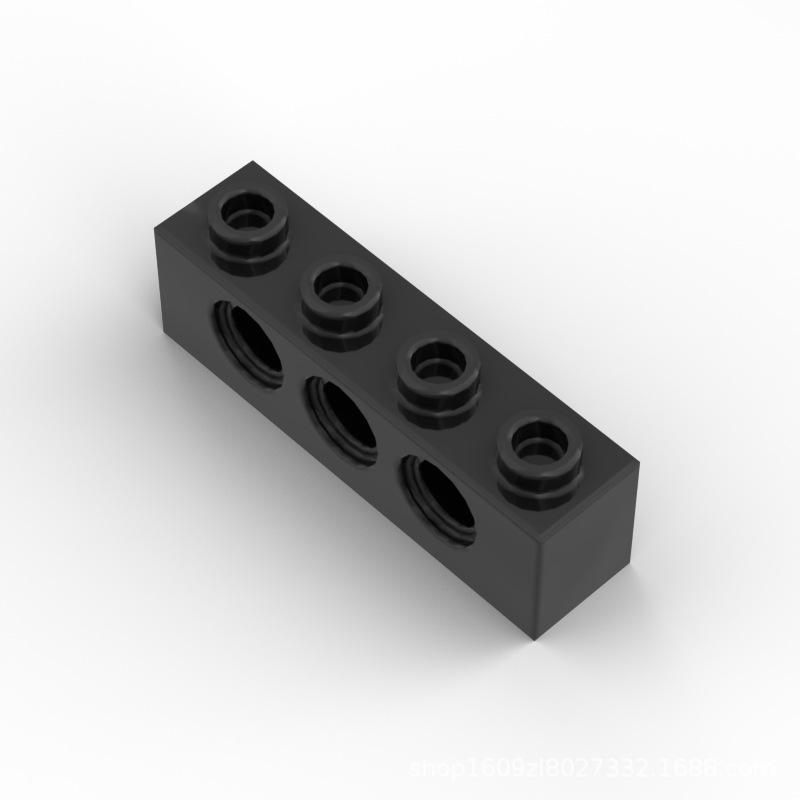 100 Stück MOC Technische Teile Partikel Dicke Bausteine 3701 1x4 mit 3 Löchern Perforiert 3701 Steine Zusammenbauten Balken Kinderspielzeug