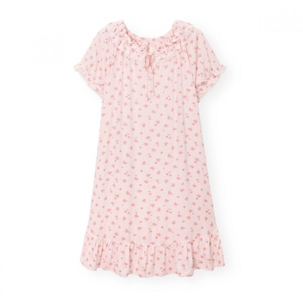 Orcite Women H216 Larian Short Sleeve Pajama Dress M