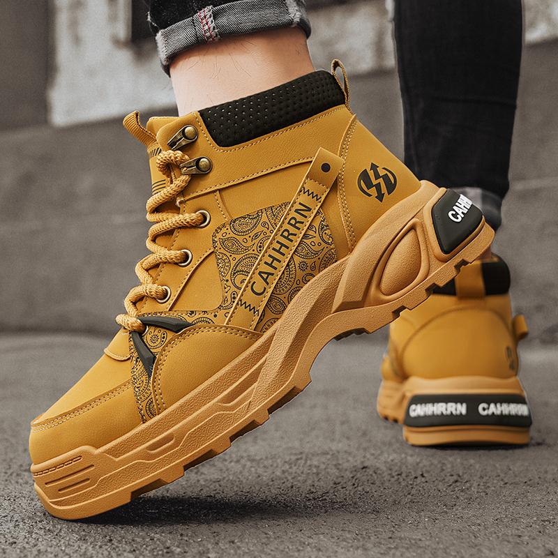 Fashion CYYTL Mens Boots Ankle Cowboy Combat Winter Tactical Leather Motorcycle Chelsea Casual Shoes Work Outdoor Hiking Designer Luxury