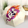 1pc Skull Snake Automatic Open/close Umbrella, 8-Rib sturdy structure, Portable Travel Umbrella, Parties, Everyday Use, 13157