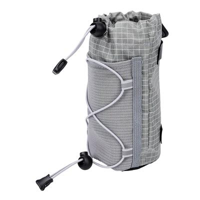 Sangle de sac à dos Sac pour bouteille d'eau Gris Imperméable Sangle de sac à dos Porte-bouteille d'eau avec cordon de serrage pour randonnée en extérieur
