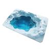 3D Optical Illusion Rug Endless Abyss Floor Mat Depth Manhole Entrance Rug Non-Slip Doormat for Bathroom Living Room Playroom Decoration