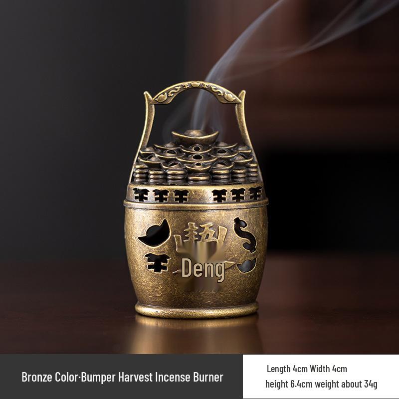 Creative Alloy Mini Indoor Incense Burner - Perfect for Homes, Hotels, and Small Decorative Spaces