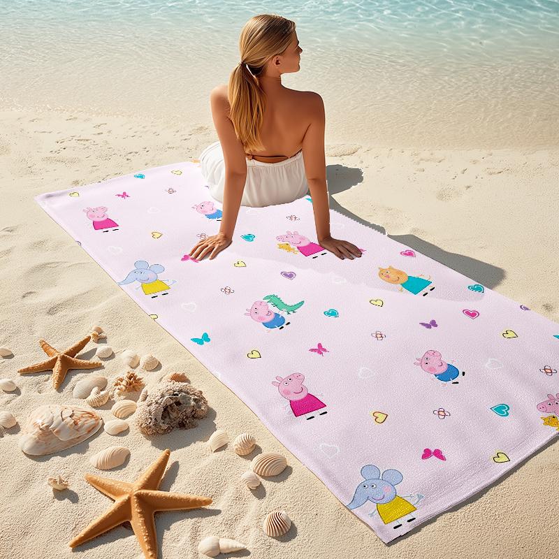 1Pc Fairy Pig Stars Beach Towel Microfiber Beach Towel Thin Absorbent For Beach Swimming Yoga Bath Sports 0917112