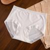 Women's 80s-Style Silk Blend Modal Panties, Seamless, Mid-Rise, Antibacterial, Pure Cotton Crotch.