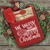 Christmas Oven Mitt with Storage Pocket Heat-Resistant Pot Holder