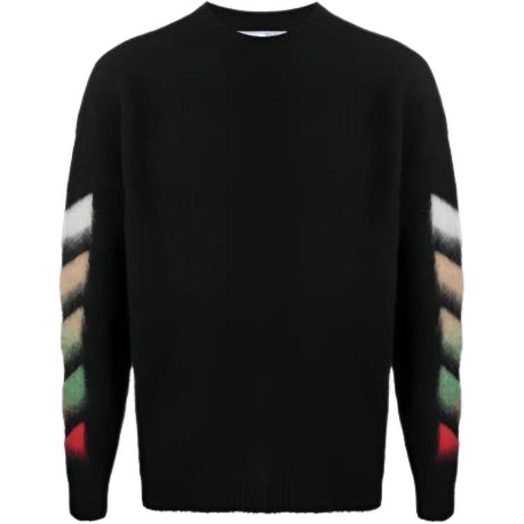 OFF WHITE Diagonal Arrows Motif Sweater OMHA036R21KNI0011084