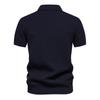 Men’s Polo Shirts Rayon Knit Striped Short Sleeves Tops Business Menswear Summer T-Shirts Holiday Golf Daily Causal Wear