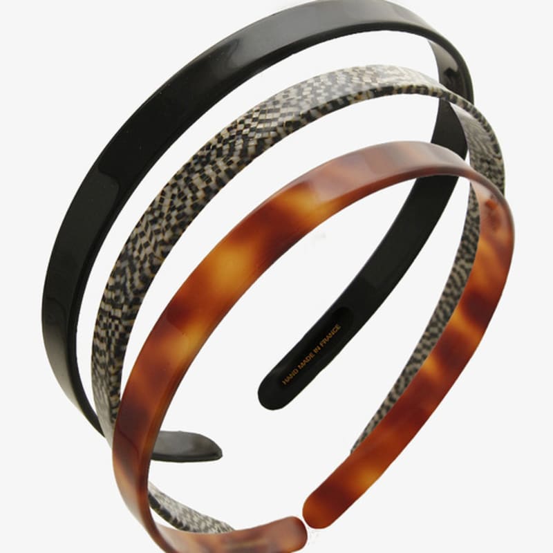 

J.Lauren Французский целлулоид Тонкая повязка для волос Bh0924 brown