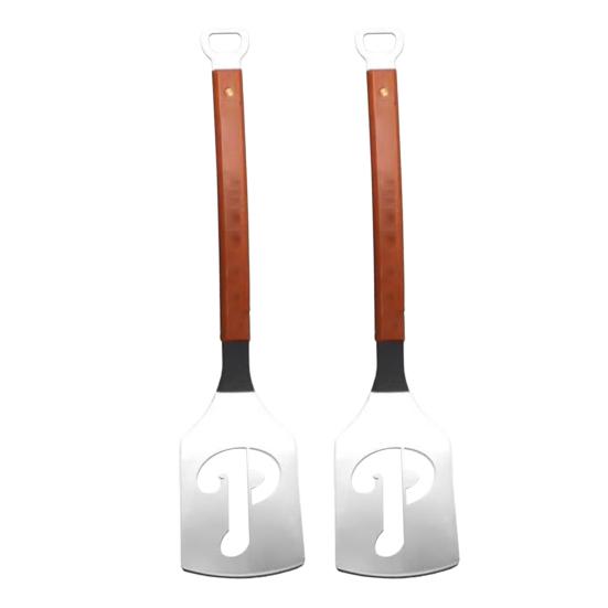 Grilovací obracečka s dřevěnou rukojetí Nerezová obracečka na hamburgerové placičky Profesionální dutá obracečka snižující zbytky tuku na placičky slaninu