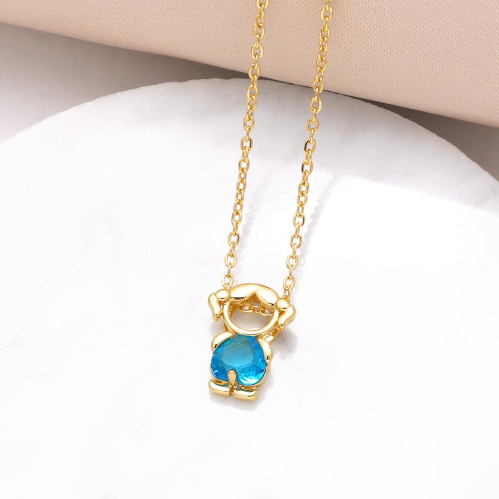 SongYi Dainty 18K Real Gold Plated Heart Necklace Copper Cubic Zirconia Love Pendant Minimalist Clavicle Chain Jewelry for Women