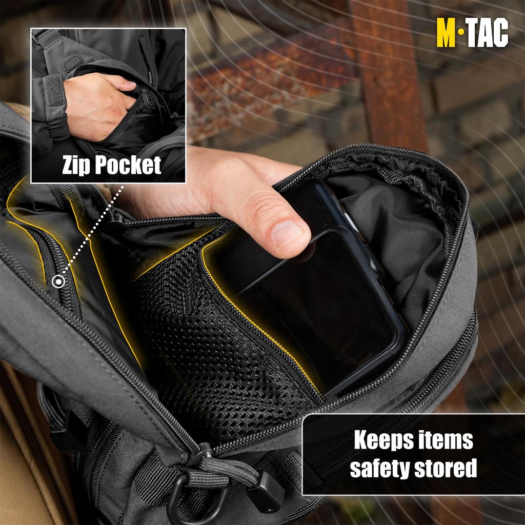 Shoulder Tactical Sling Small Backpack for Men Perfect for Chest Sling Mini Backpack M-Tac Bag, Bag, - Crossbody, Pack,