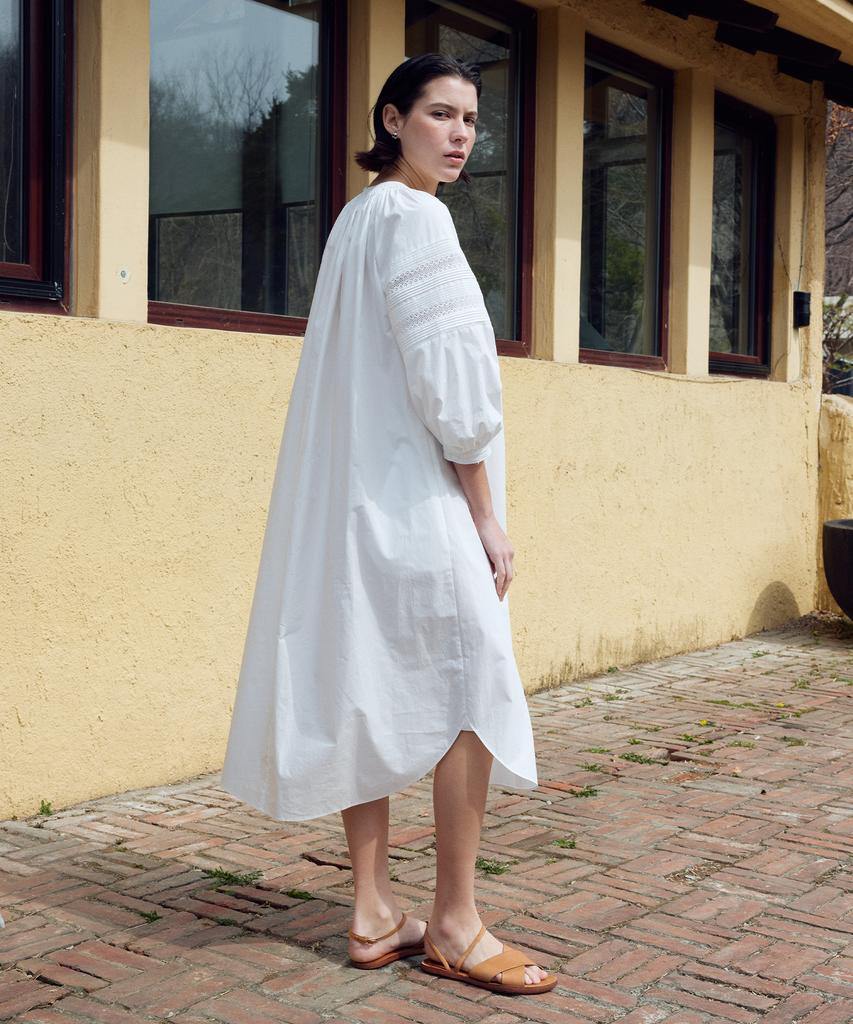 FRITUR Rosie Pintuck Dress White_F262Op06