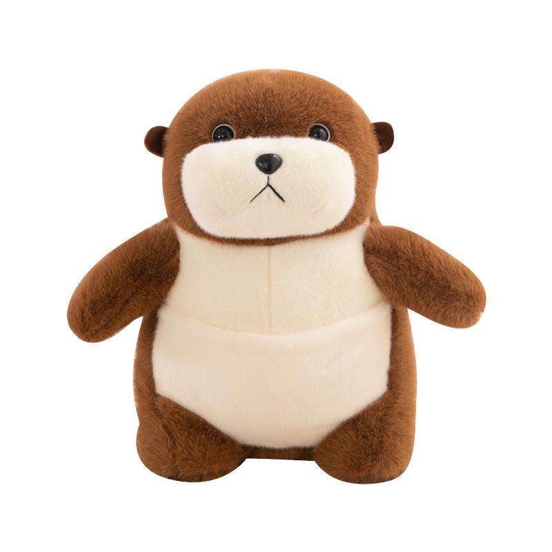 

23/33cm Simulated Sea Otter Doll Stuffed Plush Toy Handmade Doll Cartoon Anime Cute Pillow Children s Birthday Gift Fun Doll 23cm коричневий