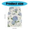 Dining Room Linen Table Runner with Flower Pattern Kitchen Table Ornament Tablecloth Decoration for Holiday Festivities
