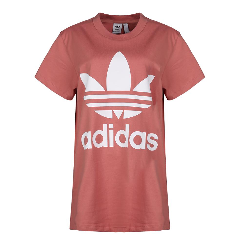 Adidas Originals BIG TREFOIL T Shirt Women s Red CE2439 32