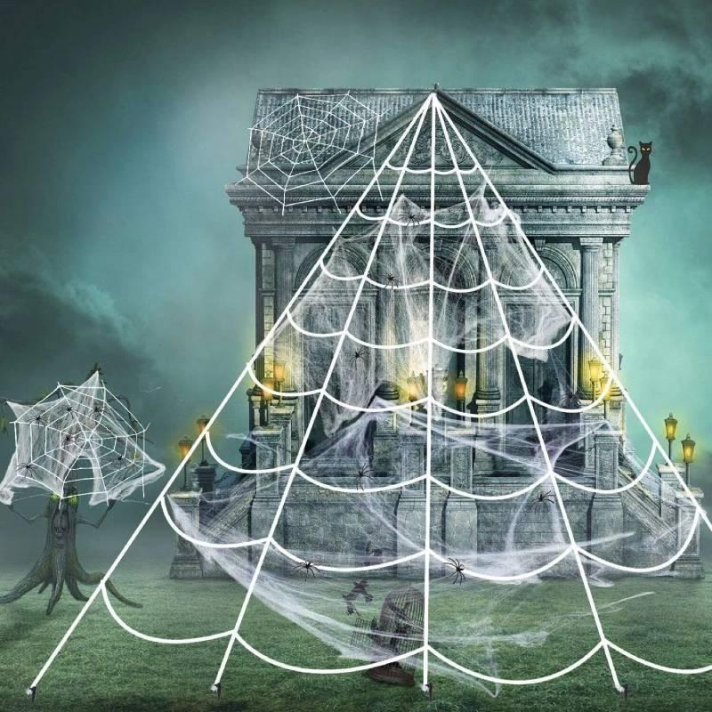 Halloween Giant Decoration Spider Web Party Outdoor Props Accessories Decor