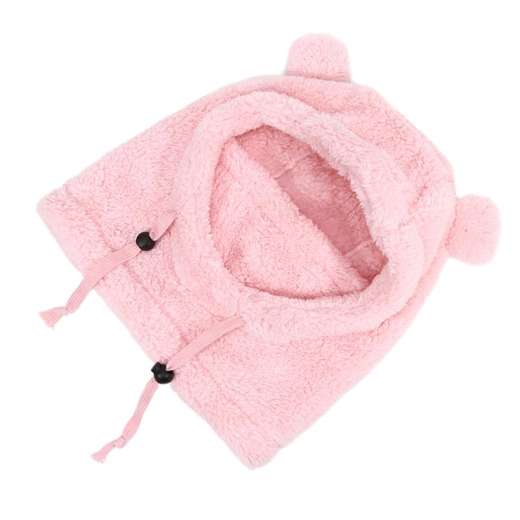 Face Cover Helmet Cap for Children Cold-proof Warm Balaclava Hat Ski Thermal Bear Ears Kids Neck Scarf Mask Integrated Hat
