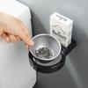 1PC  Portable Ashtray Wall Stainless Steel Pocket Smoke Holders Storage Cup for Toilet Home Office Cigarette Case for Smoker