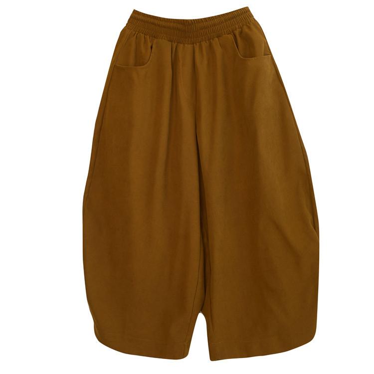 Large Size Women's Clothing Fat Sister 2024 Spring New Banana Pants Loose Nine-point Dad Casual Wide-leg Harlan Pants