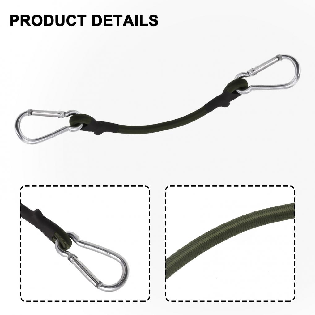 Maximale belasting 10 kg Elastisch Bungee-elastiek Karabiner Bungee-koorden Karabinerhaak Kabels
