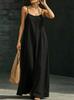 2026 summer dress beach suspender long dress loose and elegant casual long holiday style dress