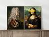 Set of Two Posters Mona Lisa Portrait