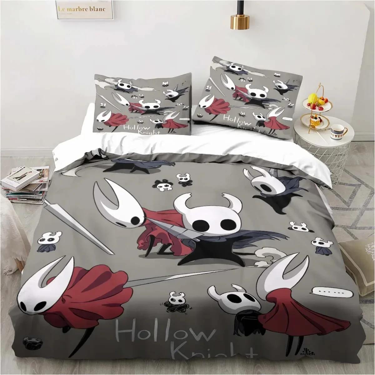 

2026 Hollow-Knight Bedding Set Duvet Cover Set Soft Single Twin Size Home Decor Christmas Gift For Kids Birthday Home Decor 135cmx200cm